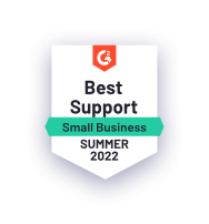 G2 Best Support Small Business summer 2022
