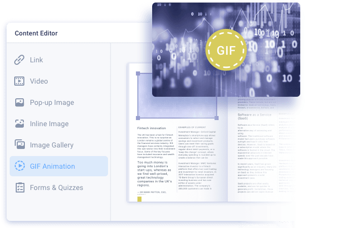 Embedding GIF animation