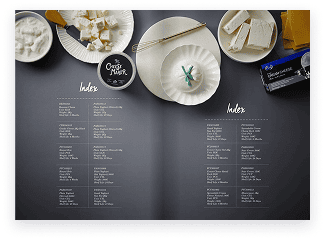 Exemple de catalogue alimentaire