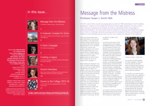College Newsletter example