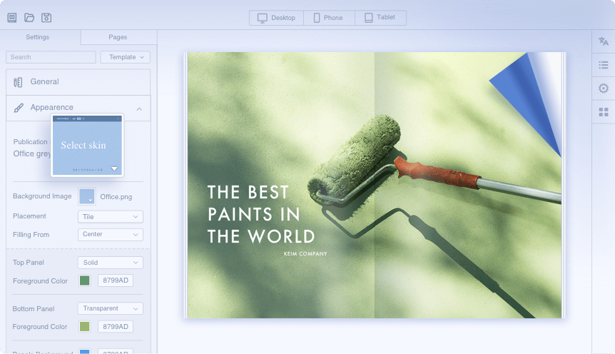 Brand and design your publications