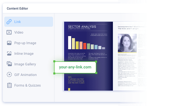Adding links