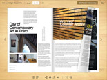 Online magazine demo with page flip effect