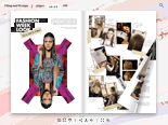 Online magazine demo with page flip effect