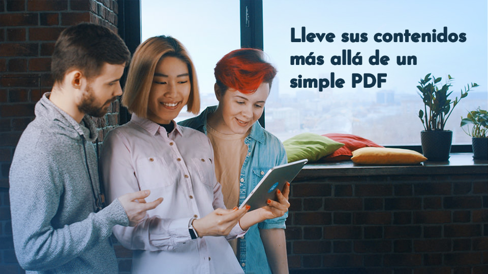 FlippingBook convierte archivos PDF en flipbooks digitales que puede compartir y que permiten evaluar su uso