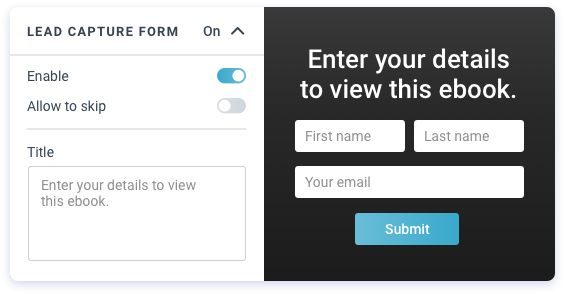 Customize the form